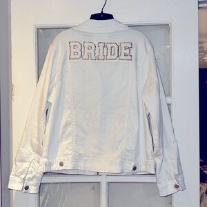 Judith March Bride White Denim Jacket
